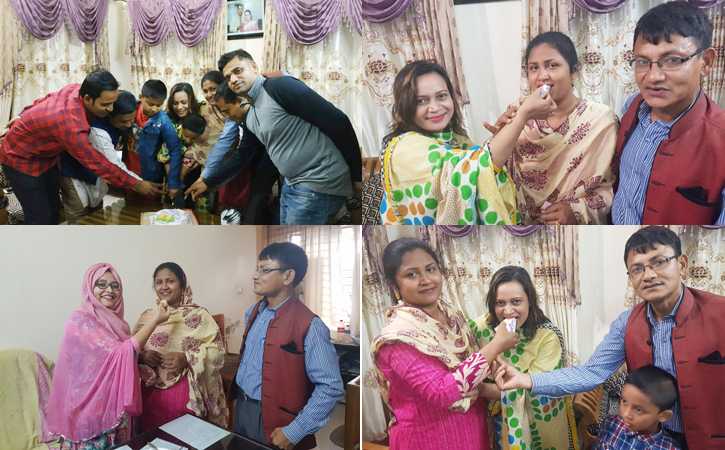 আখাউড়ায় সাংবাদিক বাদলের বিবাহ বার্ষিকীতে বিভিন্ন মহলের অভিনন্দন
