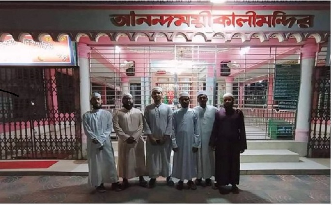 ব্রাহ্মণবাড়িয়ায় সনাতন ধর্মাবলম্বীদের উপাসনালয় ও ব্যবসাপ্রতিষ্ঠান রাত জেগে আলেম সমাজের পাহারা
