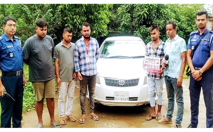 ব্রাহ্মণবাড়িয়ায় মাদকাসেবী ৫ ভুয়া সাংবাদিককে আটক