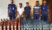 ব্রাহ্মণবাড়িয়ায় বিদেশি মদ ও গাঁজাসহ আটক ৫