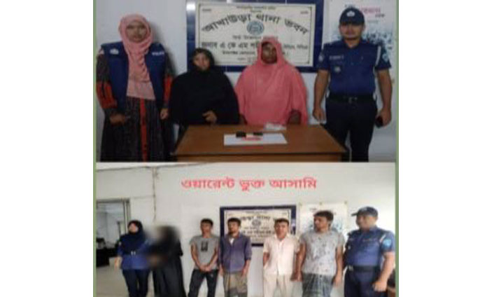 আখাউড়া অভিযানে ৪শ’ পিস ইয়াবা ৪ কেজি গাঁজাসহ গ্রেফতার ৭