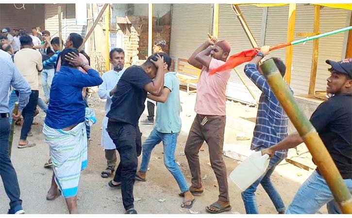 ব্রাহ্মণবাড়িয়ায় বিএনপির দুইপক্ষের সংঘর্ষে কমপক্ষে আহত ৫০