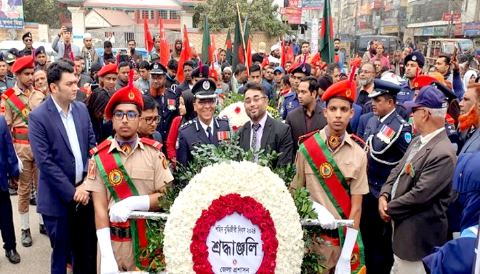 ব্রাহ্মণবাড়িয়ায় শহীদ বুদ্ধিজীবী দিবসে শ্রদ্ধা নিবেদন