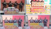 সীমান্তে মাদকসহ কোটি টাকার ভারতীয় অবৈধ পণ্য জব্দ