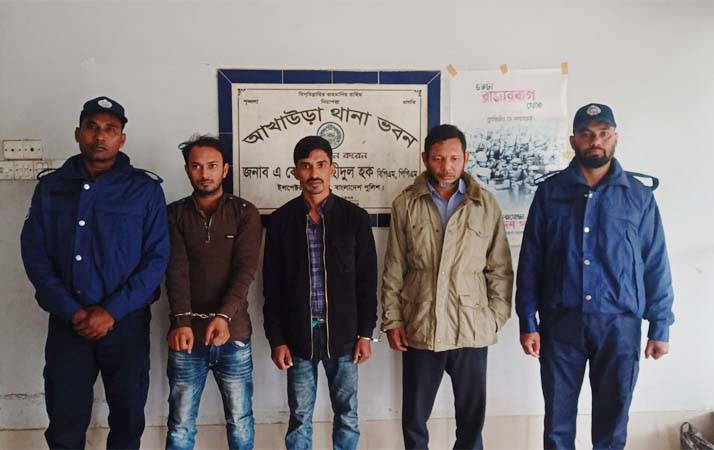 আখাউড়ায় সাজাপ্রাপ্ত ও বিস্ফোরক আইনে গ্রেফতার ৭