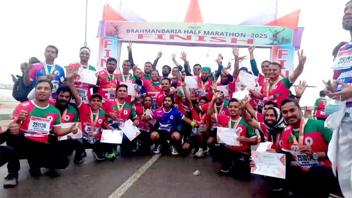 ব্রাহ্মণবাড়িয়ায় হাফম্যারাথন অনুষ্ঠিত