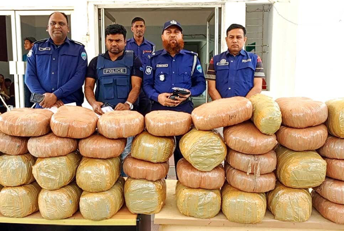 ব্রাহ্মণবাড়িয়ায় বিপুল পরিমাণ ভারতীয় গাঁজা উদ্ধার