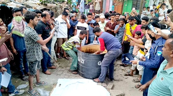 ব্রাহ্মণবাড়িয়ায় পানির ট্যাংকি থেকে অজ্ঞাত যুবকের মরদেহ উদ্ধার