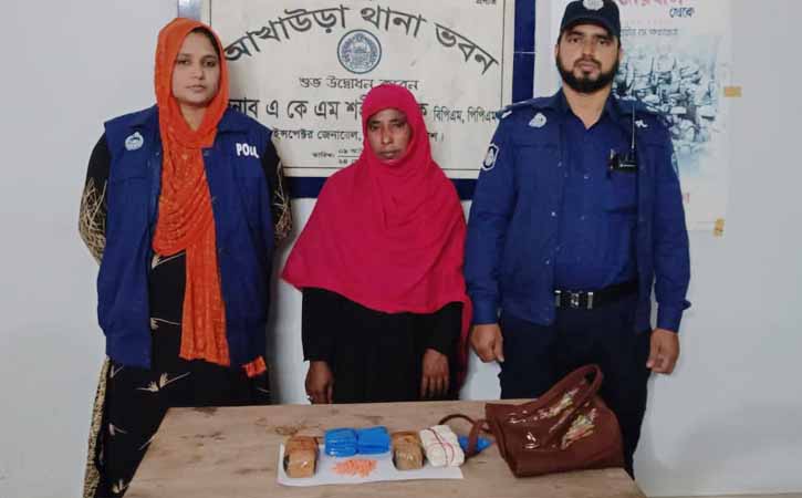 আখাউড়ায় বিপুল পরিমান ইয়াবাসহ এক মাদক সম্রাজ্ঞী গ্রেফতার