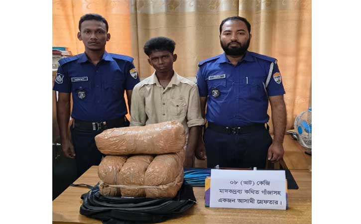 ব্রাহ্মণবাড়িয়া রেলস্টেশনে গাজাসহ মাদক ব্যবসায়ি গ্রেপ্তার