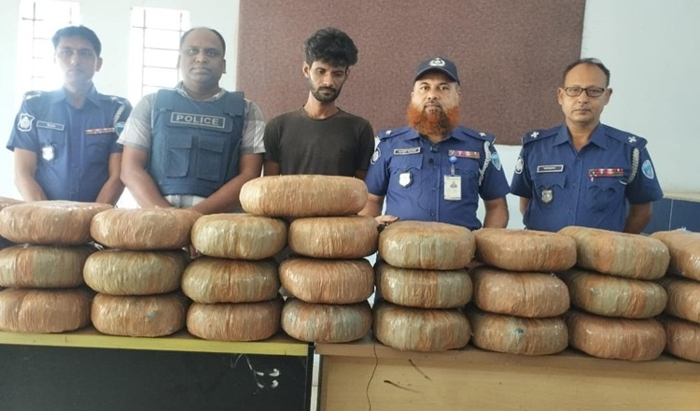 ব্রাহ্মণবাড়িয়ায় গাঁজাসহ মাদককারবারি আটক