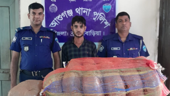 ব্রাহ্মণবাড়িয়ায় গাঁজাসহ মাদক কারবারি আটক
