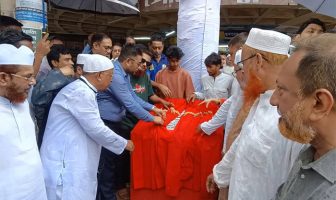 ব্রাহ্মণবাড়িয়ায় জুলাই অভ্যুত্থানে শহীদদের স্মৃতিস্তম্ভ নির্মাণ কাজের ভিত্তিপ্রস্তর স্থাপন