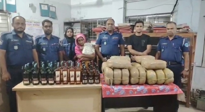 ব্রাহ্মণবাড়িয়ায় মাদকসহ তিনজন গ্রেফতার