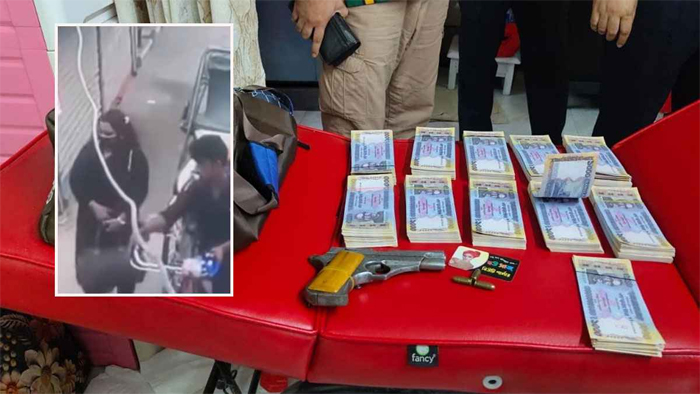 ব্রাহ্মণবাড়িয়ায় বিউটি পার্লার থেকে ব্যাগ ভর্তি জাল টাকা-গুলিসহ পিস্তল জব্দ