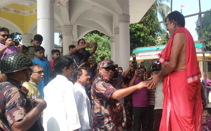 সীমান্ত এলাকায় পুজা উদযাপনে কোনো হুমকি নেই