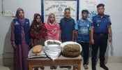আখাউড়ায় গাজাসহ গ্রেপ্তার ৪