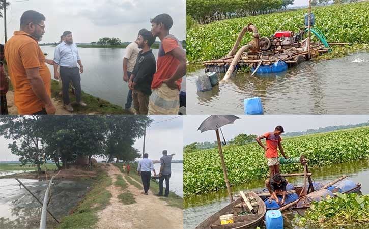 আখাউড়ায় অবৈধভাবে ড্রেজার দিয়ে বালু উত্তোলণের দায়ে এক ব্যক্তিকে জরিমানা