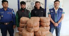 আখাউড়ায় ৩৬ কেজি গাঁজাসহ দুই যুবক গ্রেফতার
