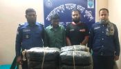 ব্রাহ্মণবাড়িয়ায় ২৮ কেজি গাঁজা ও অ্যাম্বুলেন্সসহ দুই মাদক কারবারি আটক