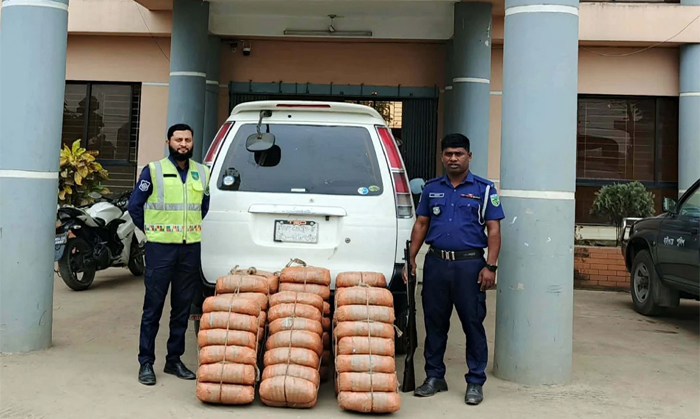 ব্রাহ্মণবাড়িয়ায় ১০৮ কেজি গাঁজা উদ্ধার