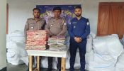 ব্রাহ্মণবাড়িয়ায় কর্ণফুলী এক্সপ্রেস ট্রেন থেকে অর্ধকোটি টাকার শাড়ি জব্দ