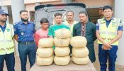 ব্রাহ্মণবাড়িয়ায় ২৫ কেজি গাঁজাসহ তিন মাদক কারবারি আটক