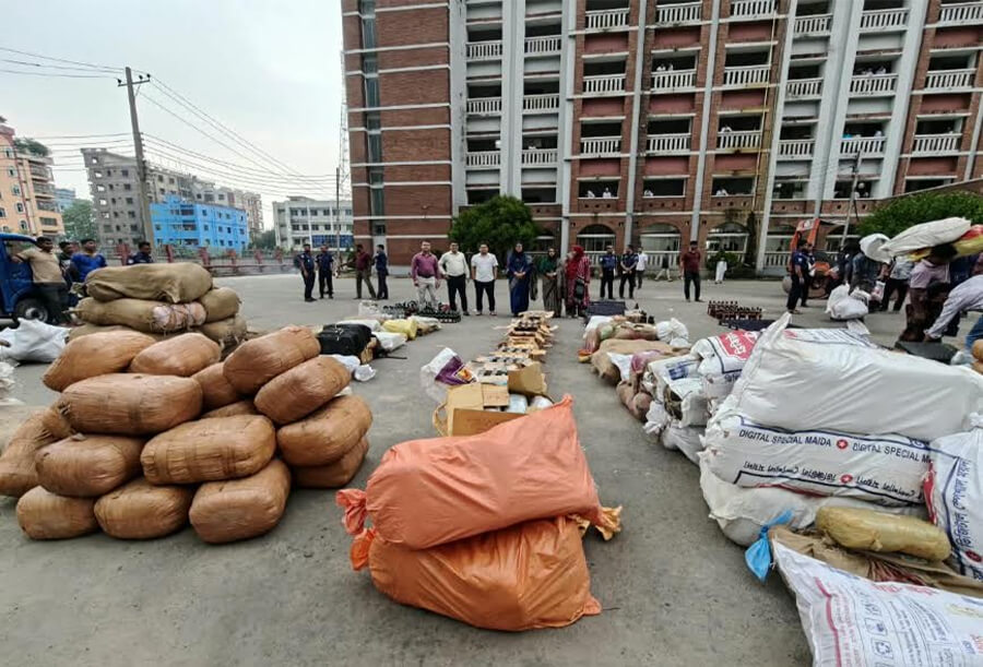 ব্রাহ্মণবাড়িয়ায় পৌনে ৬ কোটি টাকার মাদক ও আলামত ধ্বংস